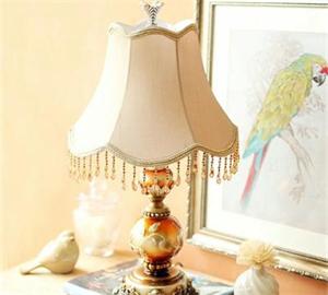 美式風格臺燈 美式布藝臺燈 STD5801