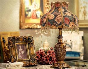 歐式復古餐桌臺燈 古典歐式臺燈 STD8813