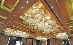 簡約酒店大堂水晶吊燈