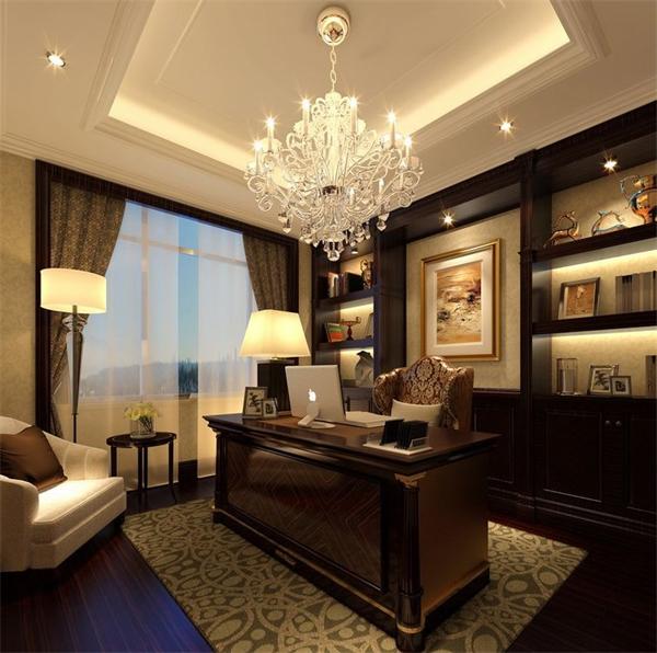 別墅裝飾燈具之別墅書房燈飾設計案例