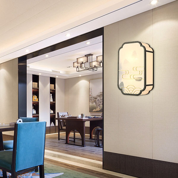 別墅新中式壁燈 臥室過道燈飾廠家價(jià)格