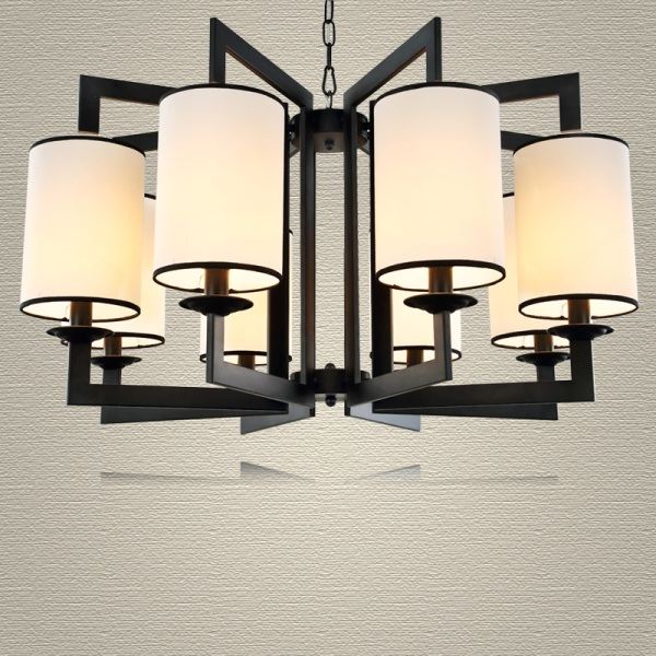 現(xiàn)代中式風格吊燈品牌廠家直銷 布藝燈罩