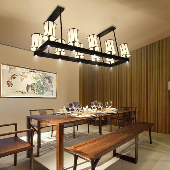 吸頂式中式風格吊燈2018新款