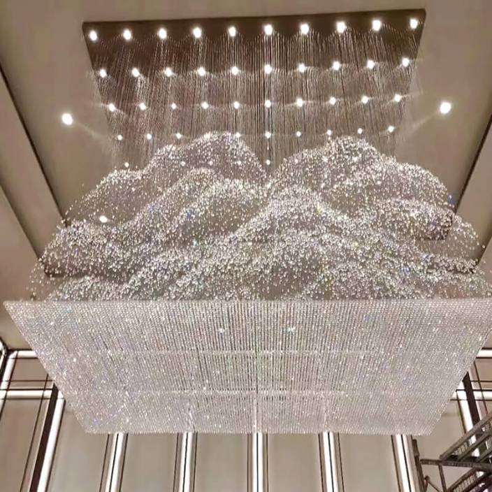 賓館大堂水晶燈，源頭廠家一站式服務(wù)