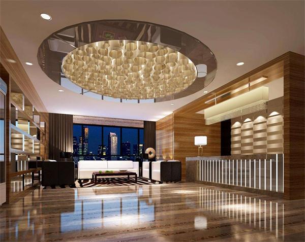 星級酒店大堂燈具工程案例效果圖 廠家設計定制發貨