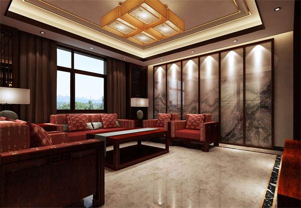 高檔別墅客廳燈具定制設計實拍效果圖 新中式吸頂燈暖光供應