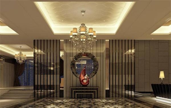 歐式風格經典酒店大堂吊燈定制 廠家工程燈具效果圖