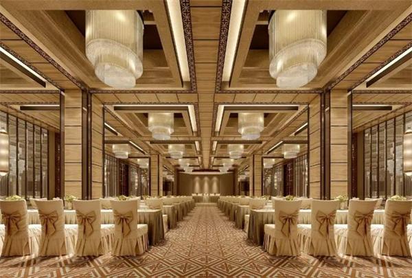 大型酒店宴會廳優質水晶燈定制效果圖 一站式廠家供貨