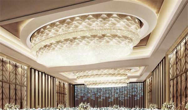 酒店大型宴會(huì)廳高檔優(yōu)質(zhì)水晶燈定制廠家一站式供貨