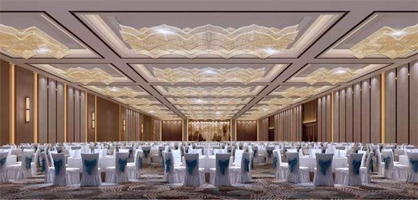 大型酒店高檔宴會(huì)廳燈具廠家定制 一站式定制設(shè)計(jì)安裝