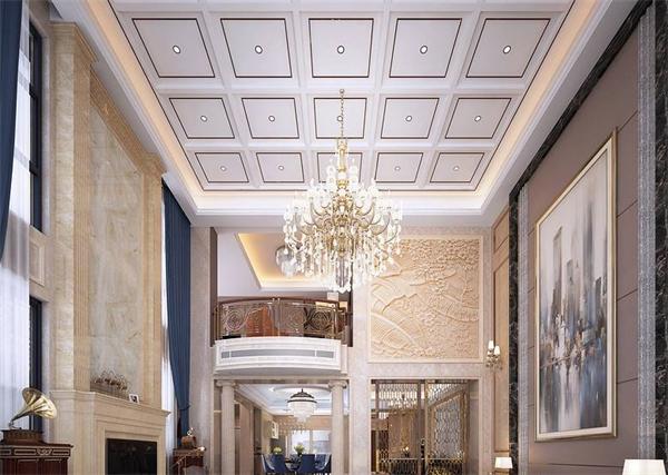 高檔別墅歐式風(fēng)格客廳裝修大型吊燈廠(chǎng)家定制 一站式供貨更劃算