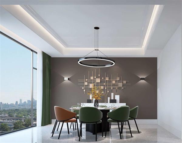 別墅餐廳燈具廠家定制 一站式后現代輕奢系列餐廳吊燈直供