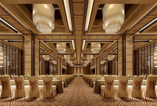 酒店宴會廳燈具定制效果圖 一站式水晶燈廠家生產直供