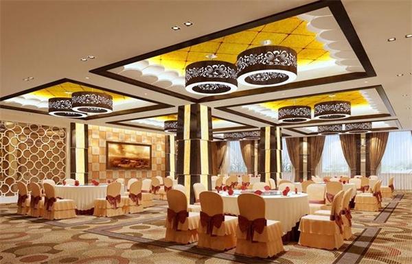 星級酒店高檔餐廳大型燈具效果圖定制 一站式廠家供應
