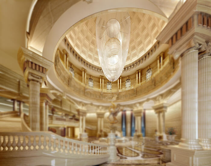 酒店金屬吊燈，一站式酒店藝術吊燈廠家直供