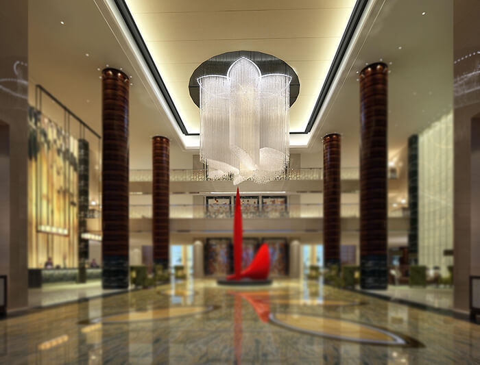 酒店大吊燈價格，一站式酒店藝術吊燈廠家直供