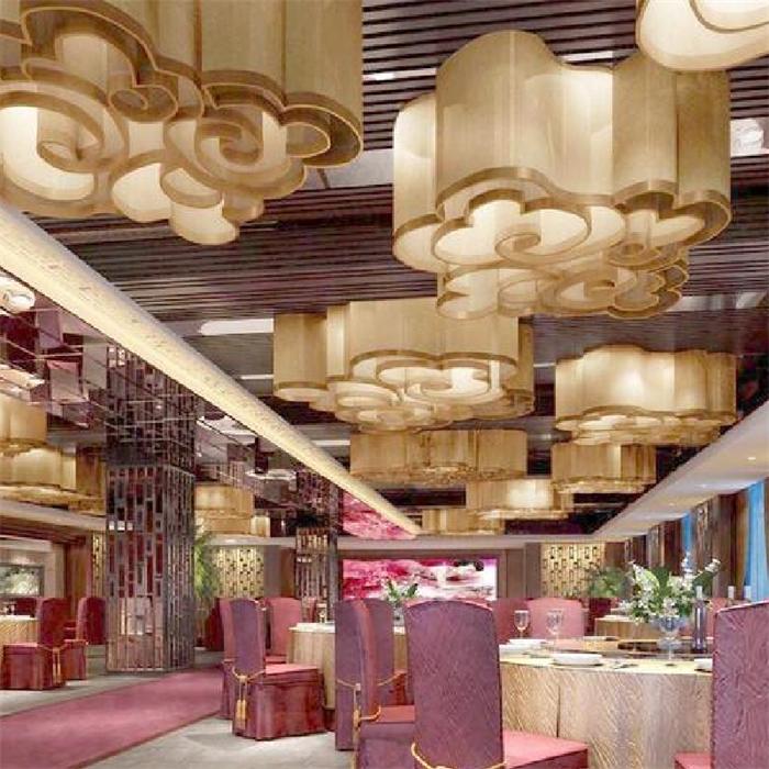 定做水晶燈_大型酒店宴會廳非標燈飾定制方案【孫氏照明】